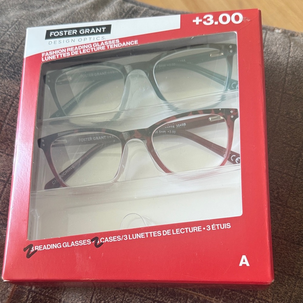 Foster Grant Fashion Reading Glasses Set - 2 pairs